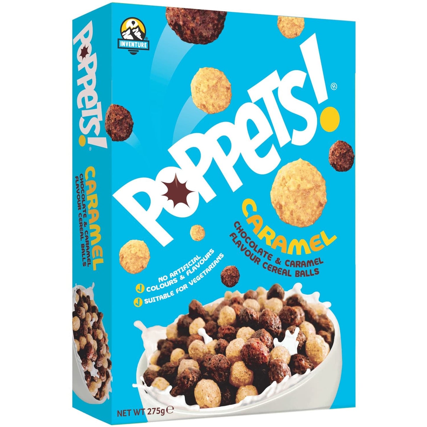 Inventure Poppets Toffee & Cocoa Balls Cereal | 14 x 275g